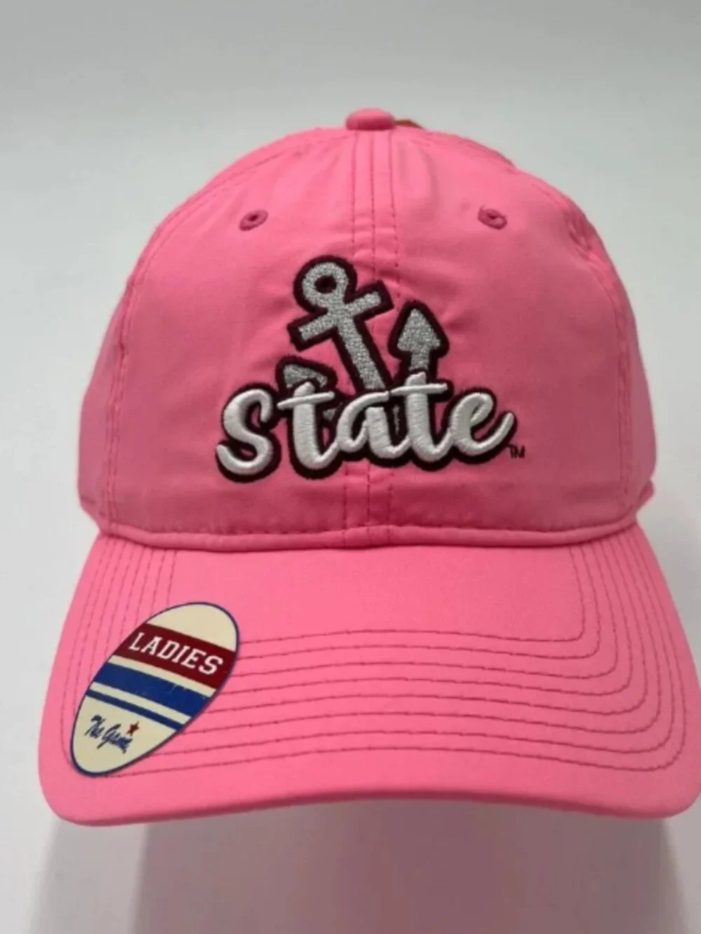 The Game Womens NC State Pink Anchor Baseball Cap‎ Hat Adjustable